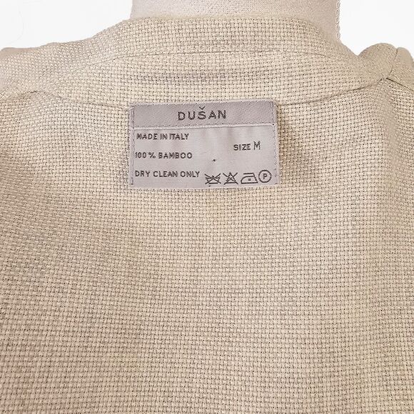 Dusan Bamboo Medium Open Front Blazer Made in Italy - Picture 2 of 7